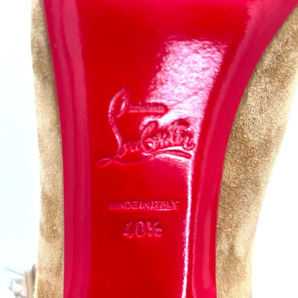 NEW Christian Louboutin Rom 120 Fringe Stiletto Heel Western Style Boots 40.5 - Picture 7 of 7